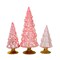 Cody Foster 7.0 Inch Small Pink Hue Trees Christmas Decorative Tree Set , Spring Decor Valentines Day Christmas